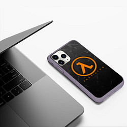 Чехол iPhone 11 Pro матовый HALF - LIFE, цвет: 3D-серый — фото 2