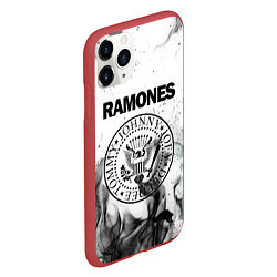 Чехол iPhone 11 Pro матовый RAMONES, цвет: 3D-красный — фото 2