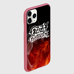 Чехол iPhone 11 Pro матовый Ozzy Osbourne, цвет: 3D-малиновый — фото 2