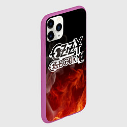 Чехол iPhone 11 Pro матовый Ozzy Osbourne, цвет: 3D-фиолетовый — фото 2