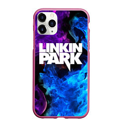 Чехол iPhone 11 Pro матовый LINKIN PARK, цвет: 3D-малиновый