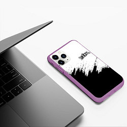 Чехол iPhone 11 Pro матовый Louna, цвет: 3D-фиолетовый — фото 2