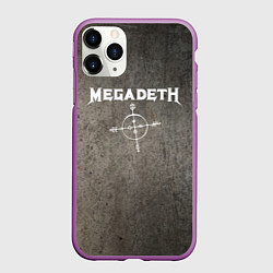 Чехол iPhone 11 Pro матовый Megadeth, цвет: 3D-фиолетовый