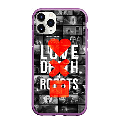 Чехол iPhone 11 Pro матовый LOVE DEATH ROBOTS LDR, цвет: 3D-фиолетовый