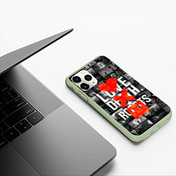 Чехол iPhone 11 Pro матовый LOVE DEATH ROBOTS LDR, цвет: 3D-салатовый — фото 2