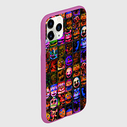 Чехол iPhone 11 Pro матовый Five Nights At Freddy's, цвет: 3D-фиолетовый — фото 2