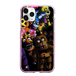 Чехол iPhone 11 Pro матовый Five Nights At Freddy's, цвет: 3D-розовый