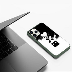 Чехол iPhone 11 Pro матовый LOVE DEATH ROBOTS LDR, цвет: 3D-темно-зеленый — фото 2