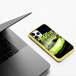 Чехол iPhone 11 Pro матовый Need for Speed, цвет: 3D-желтый — фото 2