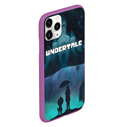 Чехол iPhone 11 Pro матовый UNDERTALE, цвет: 3D-фиолетовый — фото 2