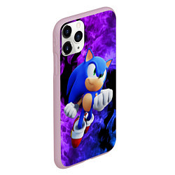 Чехол iPhone 11 Pro матовый SONIC, цвет: 3D-розовый — фото 2