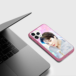 Чехол iPhone 11 Pro матовый БТС 2020 Season Greeting Чимин, цвет: 3D-малиновый — фото 2