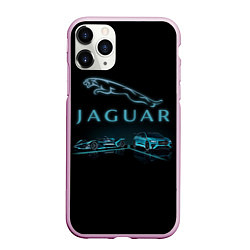Чехол iPhone 11 Pro матовый Jaguar, цвет: 3D-розовый