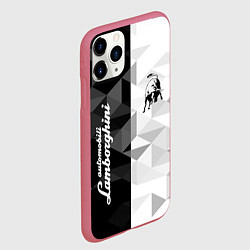 Чехол iPhone 11 Pro матовый Lamborghini, цвет: 3D-малиновый — фото 2