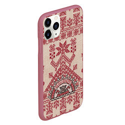 Чехол iPhone 11 Pro матовый Макошь Богиня Судьбы, цвет: 3D-малиновый — фото 2