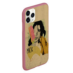 Чехол iPhone 11 Pro матовый MICK JAGGER, цвет: 3D-малиновый — фото 2