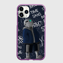 Чехол iPhone 11 Pro матовый UNDERTALE, цвет: 3D-фиолетовый