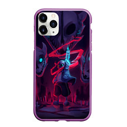 Чехол iPhone 11 Pro матовый UNDERTALE, цвет: 3D-фиолетовый