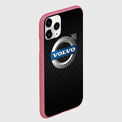 Чехол iPhone 11 Pro матовый VOLVO, цвет: 3D-малиновый — фото 2