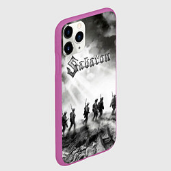 Чехол iPhone 11 Pro матовый Sabaton, цвет: 3D-фиолетовый — фото 2