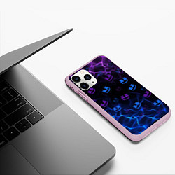 Чехол iPhone 11 Pro матовый Marshmello, цвет: 3D-розовый — фото 2