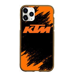 Чехол iPhone 11 Pro матовый KTM, цвет: 3D-коричневый