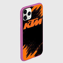 Чехол iPhone 11 Pro матовый KTM, цвет: 3D-фиолетовый — фото 2