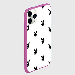 Чехол iPhone 11 Pro матовый PLAYBOY, цвет: 3D-фиолетовый — фото 2