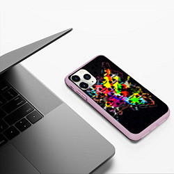Чехол iPhone 11 Pro матовый MARSMELLO, цвет: 3D-розовый — фото 2