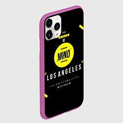 Чехол iPhone 11 Pro матовый Off-White: Los Angeles, цвет: 3D-фиолетовый — фото 2