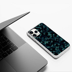 Чехол iPhone 11 Pro матовый Камуфляж, цвет: 3D-белый — фото 2