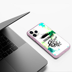 Чехол iPhone 11 Pro матовый Papa Roach, цвет: 3D-розовый — фото 2