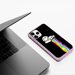 Чехол iPhone 11 Pro матовый Биба и Боба Oko, цвет: 3D-розовый — фото 2
