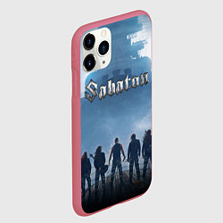Чехол iPhone 11 Pro матовый SABATON, цвет: 3D-малиновый — фото 2