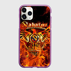 Чехол iPhone 11 Pro матовый SABATON, цвет: 3D-фиолетовый