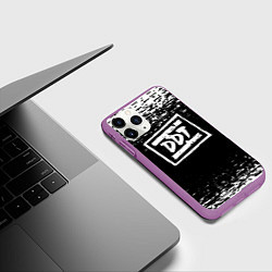 Чехол iPhone 11 Pro матовый ДДТ, цвет: 3D-фиолетовый — фото 2