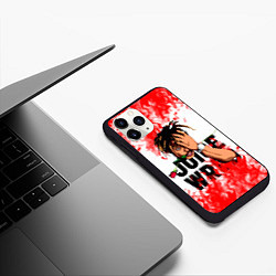 Чехол iPhone 11 Pro матовый Juice WRLD, цвет: 3D-черный — фото 2