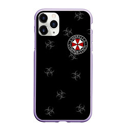 Чехол iPhone 11 Pro матовый Umbrella Corp, цвет: 3D-светло-сиреневый