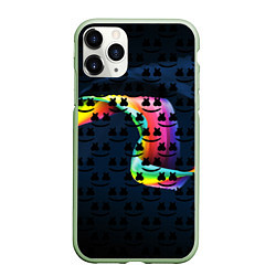 Чехол iPhone 11 Pro матовый MARSMELLO, цвет: 3D-салатовый