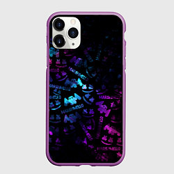 Чехол iPhone 11 Pro матовый MARSMELLO, цвет: 3D-фиолетовый