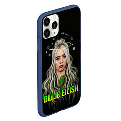 Чехол iPhone 11 Pro матовый BILLIE EILISH, цвет: 3D-тёмно-синий — фото 2