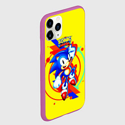 Чехол iPhone 11 Pro матовый SONIC, цвет: 3D-фиолетовый — фото 2