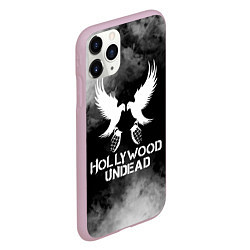 Чехол iPhone 11 Pro матовый Hollywood Undead, цвет: 3D-розовый — фото 2