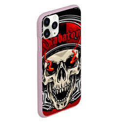 Чехол iPhone 11 Pro матовый SABATON, цвет: 3D-розовый — фото 2