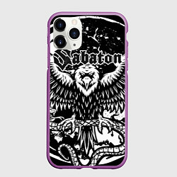 Чехол iPhone 11 Pro матовый SABATON, цвет: 3D-фиолетовый