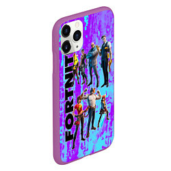 Чехол iPhone 11 Pro матовый Fortnite, цвет: 3D-фиолетовый — фото 2