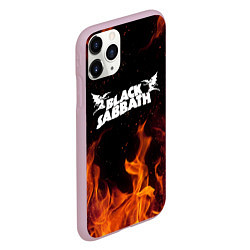 Чехол iPhone 11 Pro матовый Black Sabbath, цвет: 3D-розовый — фото 2