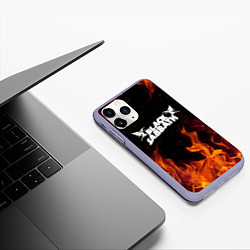 Чехол iPhone 11 Pro матовый Black Sabbath, цвет: 3D-светло-сиреневый — фото 2