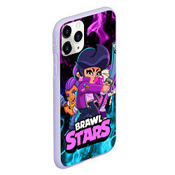 Чехол iPhone 11 Pro матовый BRAWL STARS BIBI, цвет: 3D-светло-сиреневый — фото 2