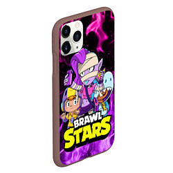 Чехол iPhone 11 Pro матовый BRAWL STARS EMZ, цвет: 3D-коричневый — фото 2